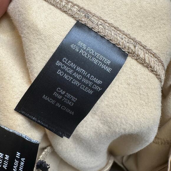 Nicole Miller Faux Leather High Rise Leggings Camel Brown Medium NWT - Picture 6 of 10